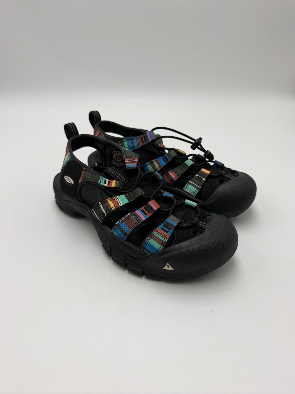 KEEN Newport H2 Women’s 8 Raya Black Multicolor Waterproof Hiking Sandals
